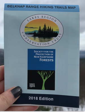 Belknap Range Hiking Trails Map